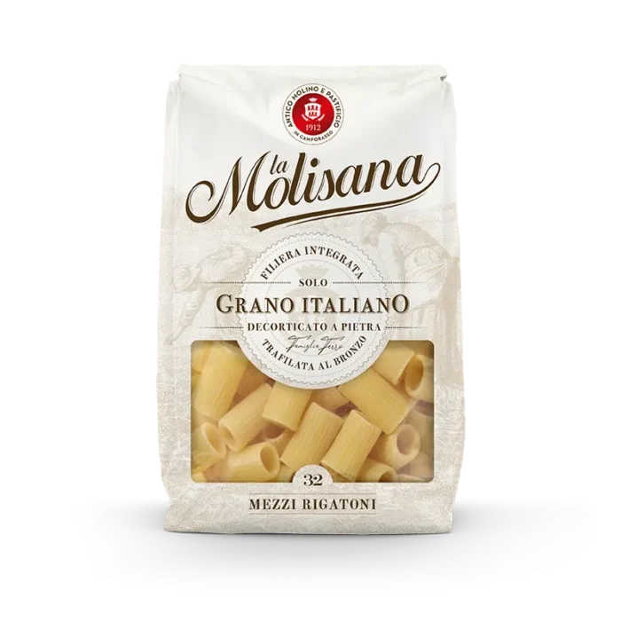 Mezzi Rigatoni n.32 Trafilata al Bronzo 500gr La Molisana