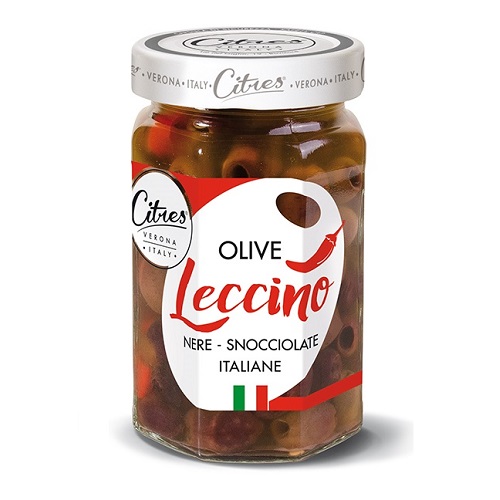 Leccino Magozott Fekete Olívabogyó 290 g Citres