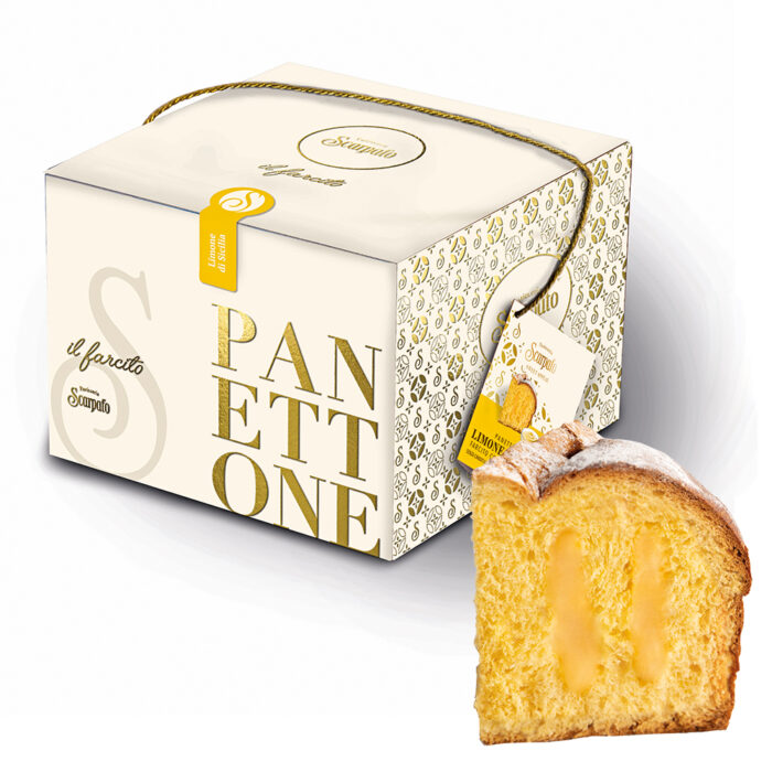 Panettone al Limone di Sicilia-Szicíliai Citromkrémes Panettone 500gr Scarpato