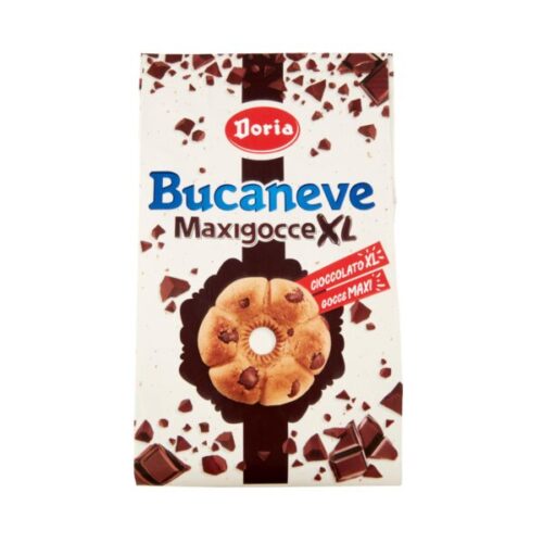 Bucaneve maxigocce XL csokoládés keksz 300gr Doria