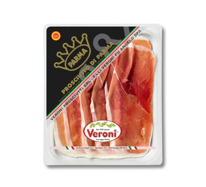 Eredeti pármai sonka szeletelt DOP 80gr Veroni  - Kiszállítás csak Budapesten/Pest vármegyében