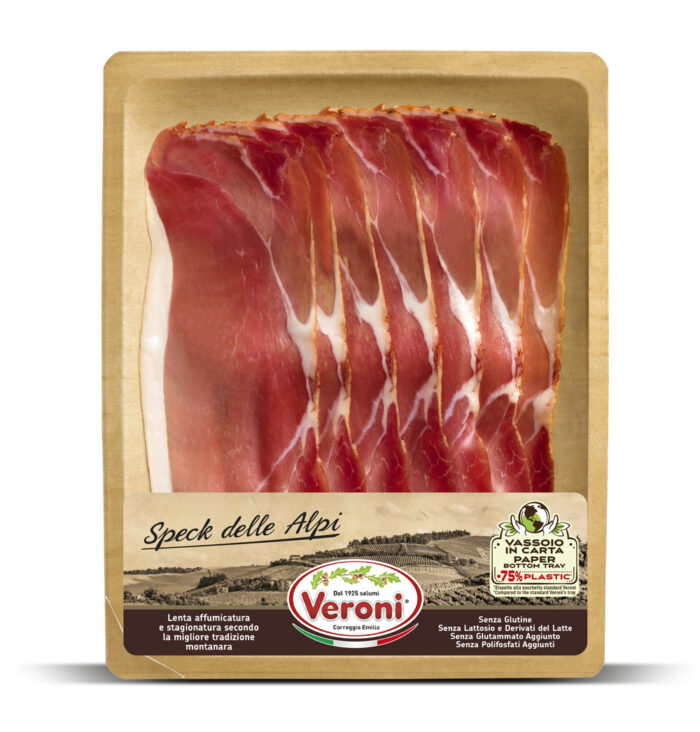 Tradicionális speck sonka szeletelt 70gr Veroni - Kiszállítás csak Budapesten/Pest vármegyében