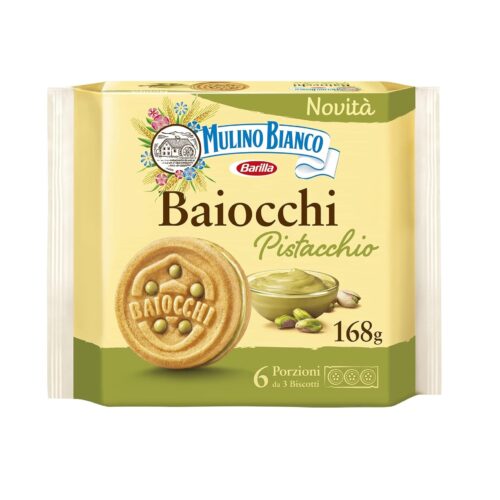 Baiocchi keksz pisztácia krémmel 168gr Mulino Bianco