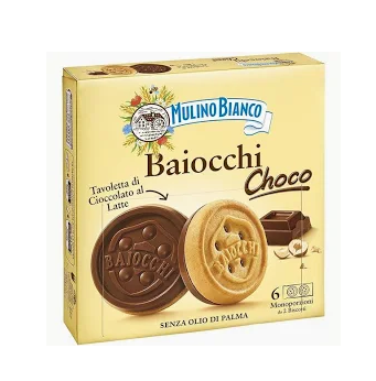 Baiocchi keksz csokoládés mogyorós krémmel 144gr Mulino Bianco