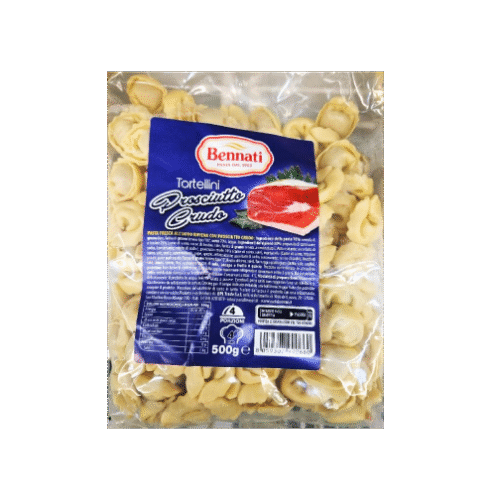Friss Tészta Tojásos Tortellenini al prosciutto crudo 500gr Bennati - Kiszállítás csak Budapesten/Pest Vármegyében