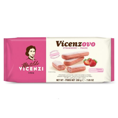 Epres babapiskóta - Savoiardi alla Fragola 200gr Vincenzi